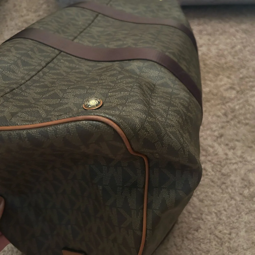 Michael Kors Brown Monogram duffle